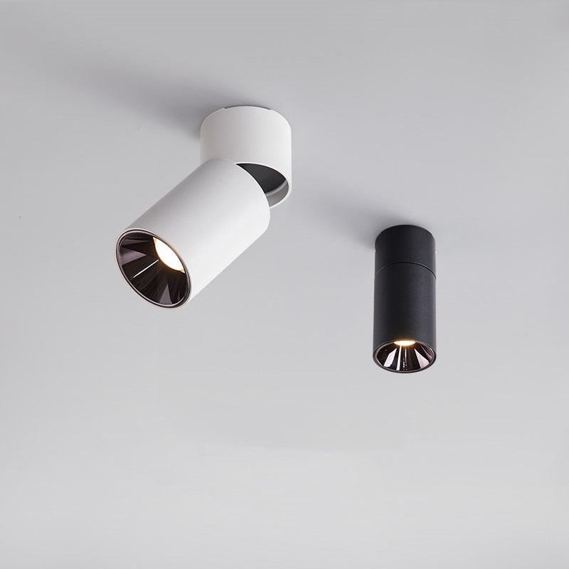 Dimmable LED downlight surface mounted COB LED ceiling spotlight 7W 12W 15W LED light background wall lighting AC85-265V