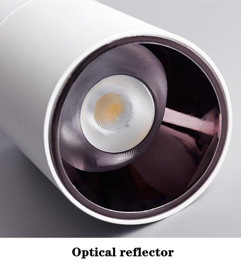 Dimmable LED downlight surface mounted COB LED ceiling spotlight 7W 12W 15W LED light background wall lighting AC85-265V