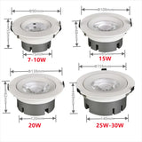 Dimmable LED COB downlight 110V 220V Spotlight 7W 10W 15W 20W 25W 30W Highlight Lamp Ceilinglight for Indoor lighting