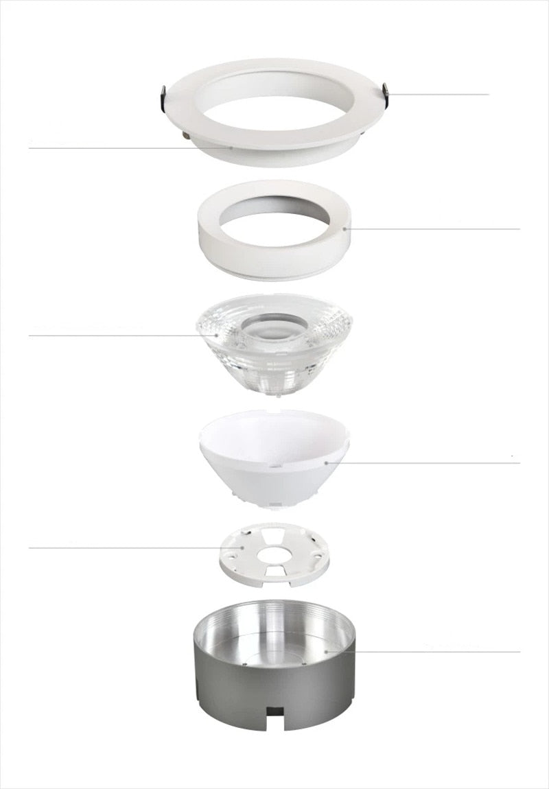 Dimmable LED COB downlight 110V 220V Spotlight 7W 10W 15W 20W 25W 30W Highlight Lamp Ceilinglight for Indoor lighting