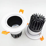 Dimmable Recessed Anti Glare COB LED Downlights 9W/12W/15W LED Ceiling Spot Lights AC85~265V LED Background Lamp Indoor Lighting