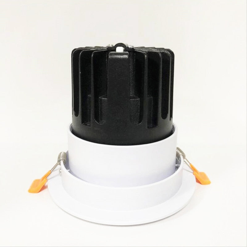 Dimmable Recessed Anti Glare COB LED Downlights 9W/12W/15W LED Ceiling Spot Lights AC85~265V LED Background Lamp Indoor Lighting