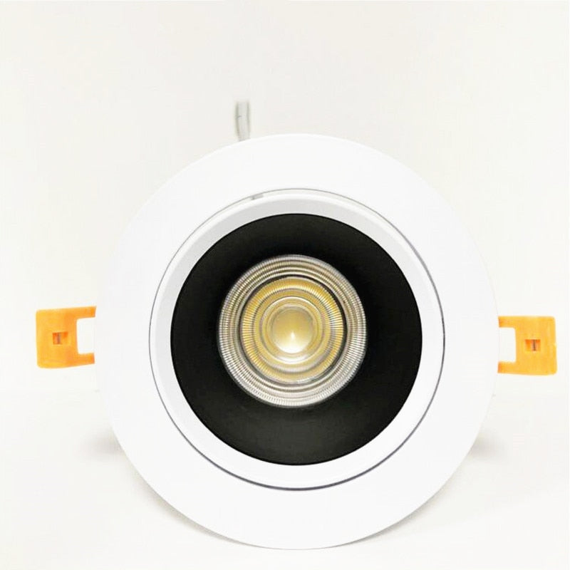 Dimmable Recessed Anti Glare COB LED Downlights 9W/12W/15W LED Ceiling Spot Lights AC85~265V LED Background Lamp Indoor Lighting