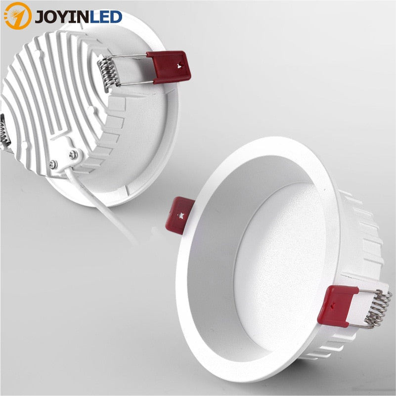 Embedded Anti-glare Narrow Side LED Downlight Embedded LED Spotlight Lamps 7W 12W 20W 30W Round White Focos Led for Exhibition