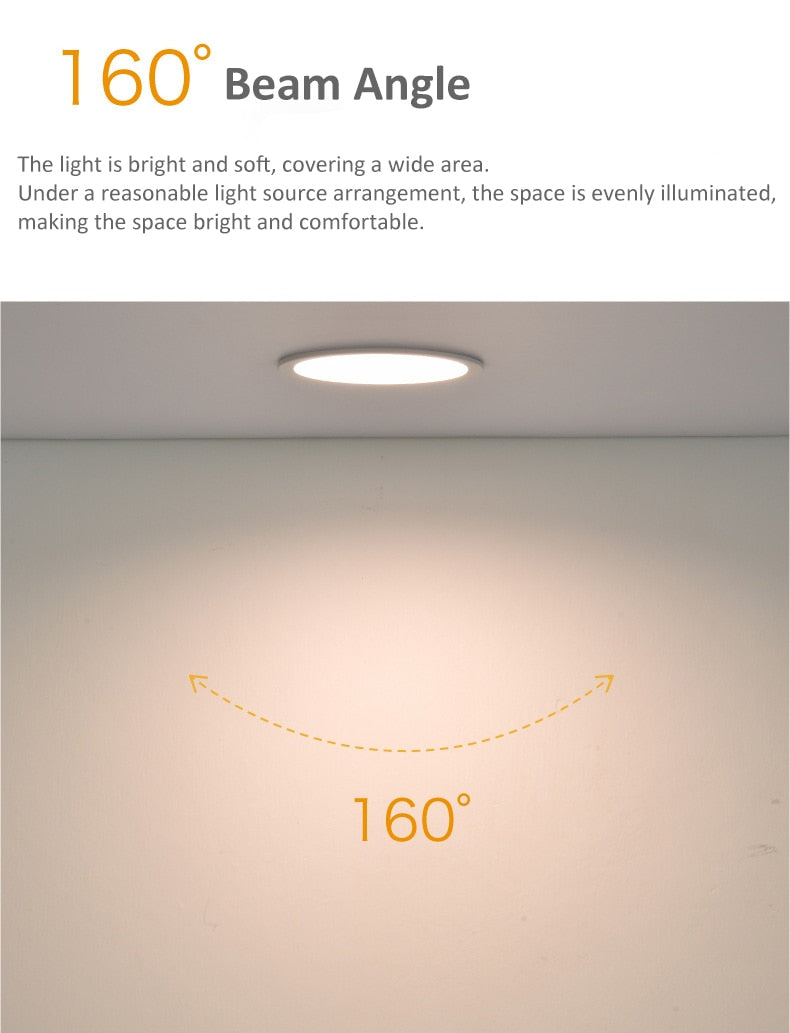 Embedded Anti-glare Narrow Side LED Downlight Embedded LED Spotlight Lamps 7W 12W 20W 30W Round White Focos Led for Exhibition