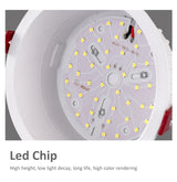 Embedded Anti-glare Narrow Side LED Downlight Embedded LED Spotlight Lamps 7W 12W 20W 30W Round White Focos Led for Exhibition