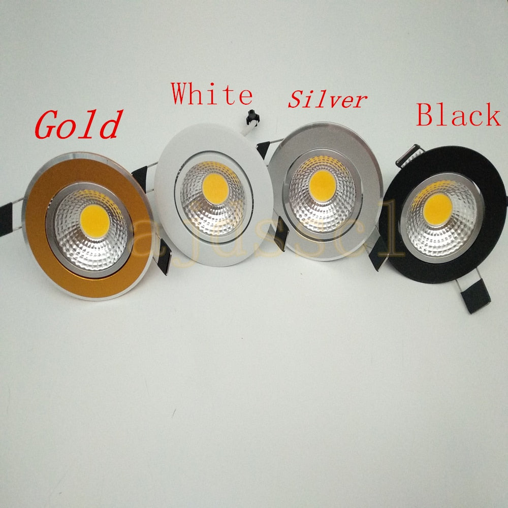 Super Bright Dimmable 50X Led downlight light COB Ceiling Spot Light 3w 5w 7w 9w 12w LED ceiling recessed Light Indoor Lighting
