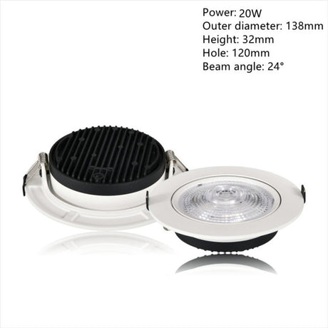 Ultra-Thin Led COB Downlight 3W-40W Recessed Spotlight AC 90V-260V 3000K 4000K 6000K For living Room Lighting