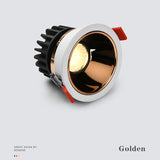 Anti-Glare Downlight7W 12W 15W Dimmable LED lamp Recessed Spotlight Warm White Natural Cool White Light AC85-265 Indoor lighting