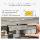 White Downlight COB Anti-Glare Narrow Frame Household Opening 7.5 CM110V 220V 5W 7W 12W 18W Ultra-Thin Embedded LED Ceiling Light