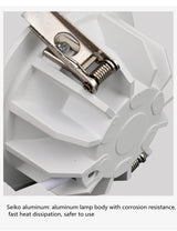 White Downlight COB Anti-Glare Narrow Frame Household Opening 7.5 CM110V 220V 5W 7W 12W 18W Ultra-Thin Embedded LED Ceiling Light