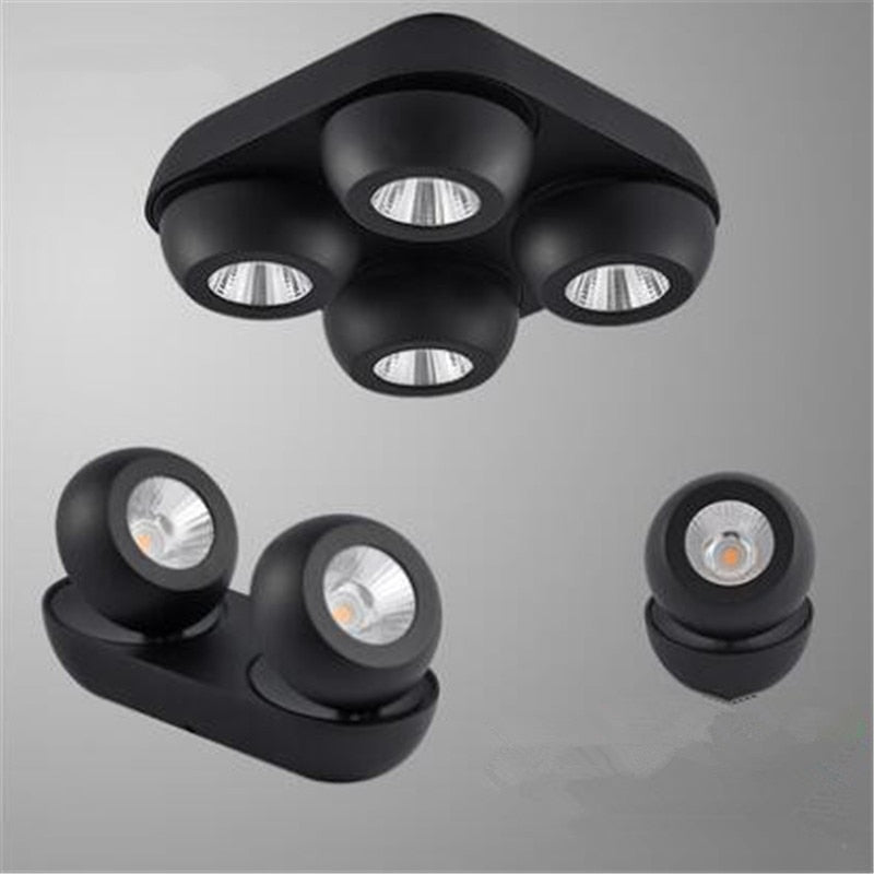 Surface Mounted Ceiling Downlights dimmable 7W 9W 14W 18W 28w 36w AC85-265V lamp COB Dimmable LED Downlights Ceiling Spot lights