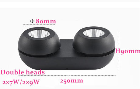 Surface Mounted Ceiling Downlights dimmable 7W 9W 14W 18W 28w 36w AC85-265V lamp COB Dimmable LED Downlights Ceiling Spot lights