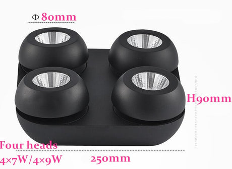 Surface Mounted Ceiling Downlights dimmable 7W 9W 14W 18W 28w 36w AC85-265V lamp COB Dimmable LED Downlights Ceiling Spot lights