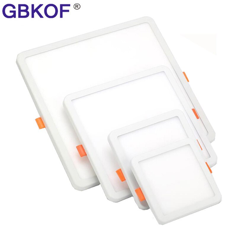 LED Panel Lights Ultra-thin Surface Downlight 6W 8W 15W 20W 220V Square Round Panel Light White/Warm Indoor Bedroom LED Light