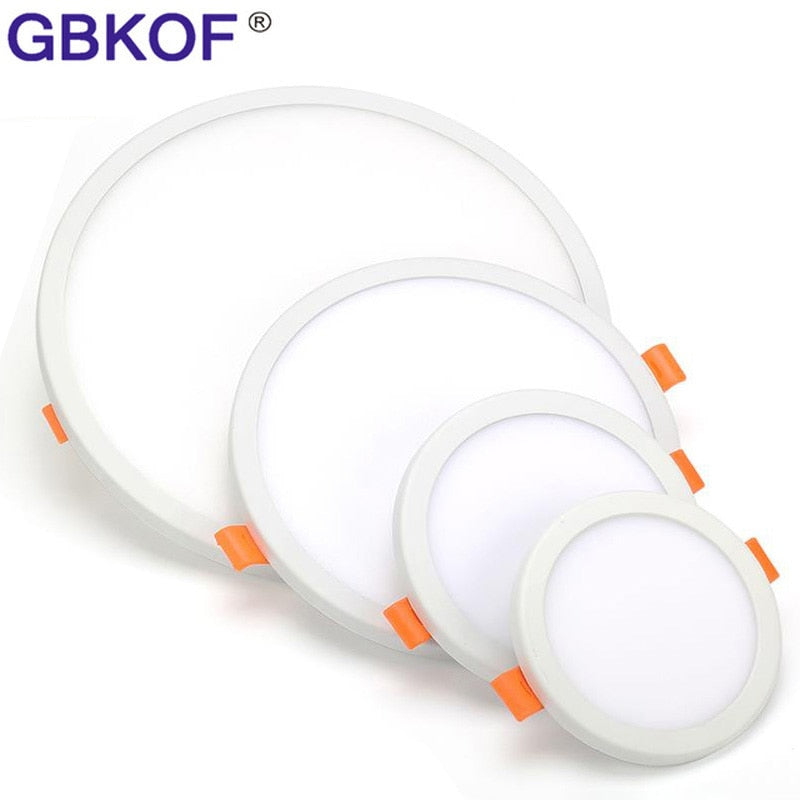 LED Panel Lights Ultra-thin Surface Downlight 6W 8W 15W 20W 220V Square Round Panel Light White/Warm Indoor Bedroom LED Light