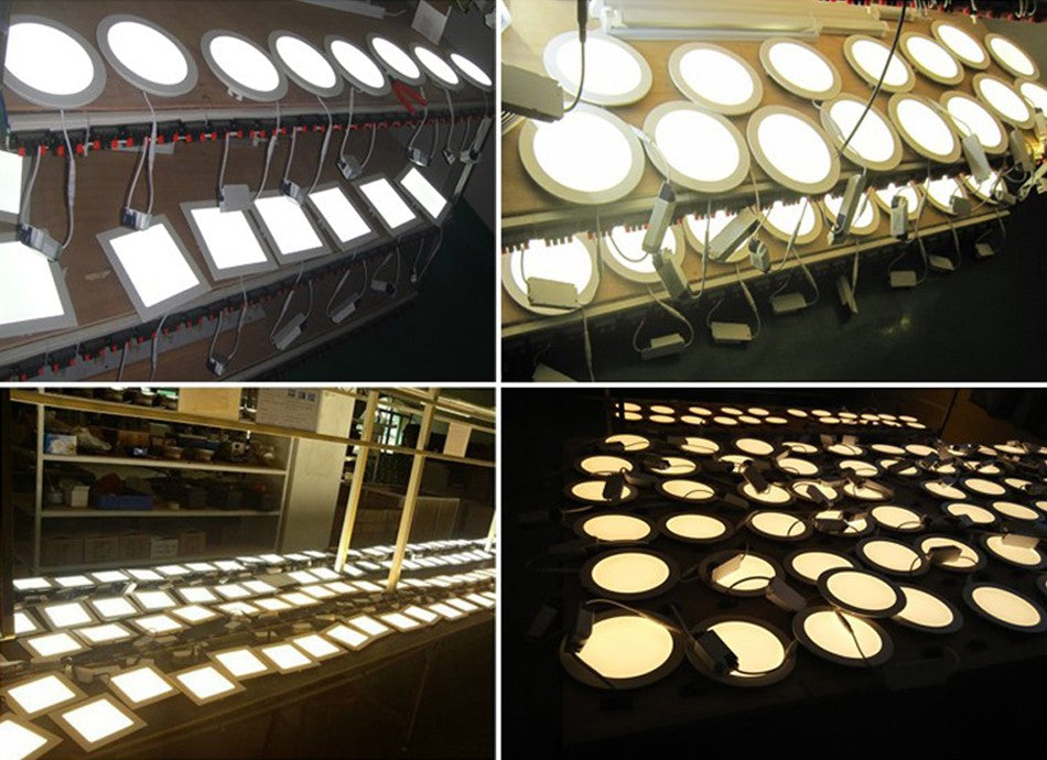 LED Panel Lights Ultra-thin Surface Downlight 6W 8W 15W 20W 220V Square Round Panel Light White/Warm Indoor Bedroom LED Light