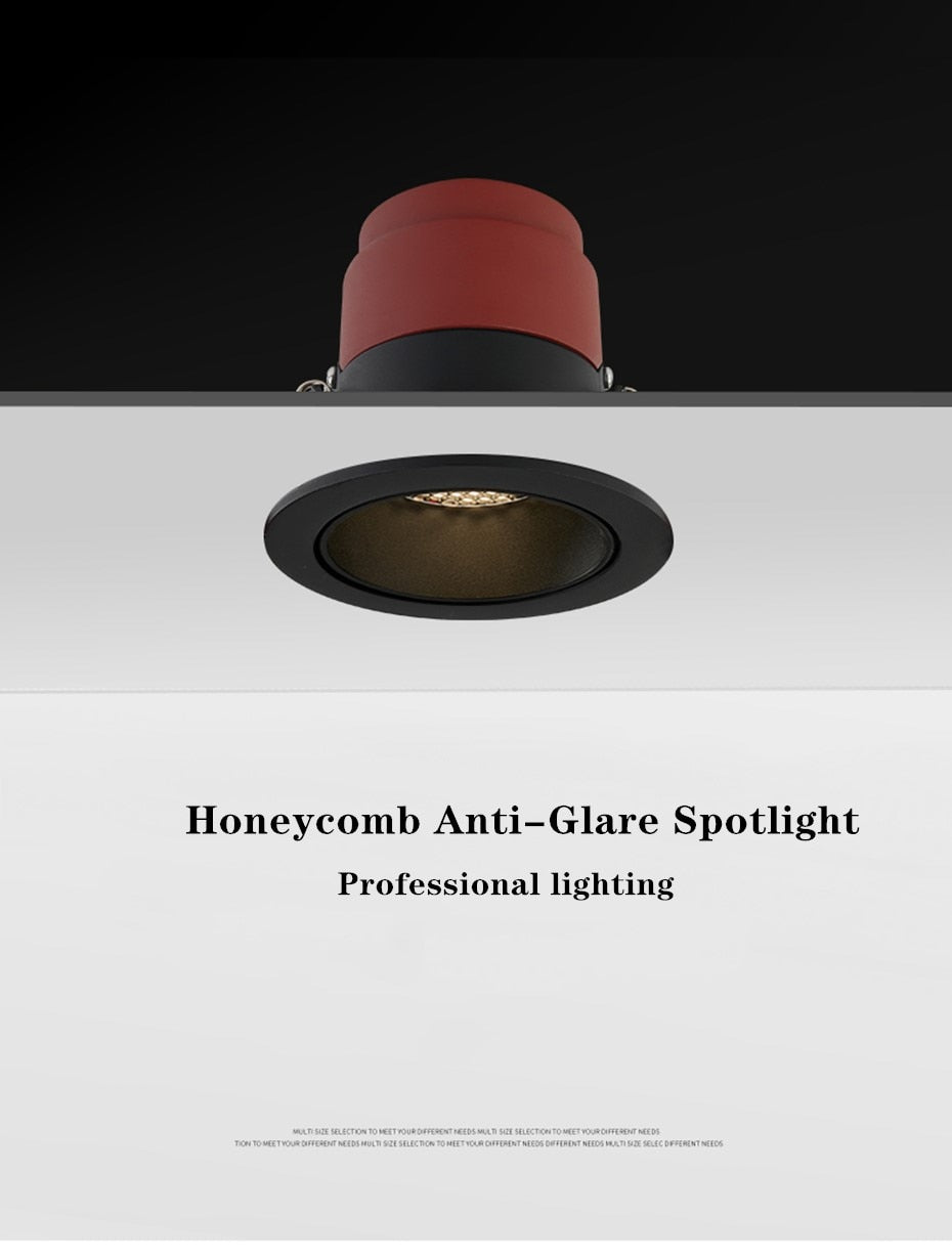 COB LED Downlight Spot Light Led 220V 110V Recessed Lamp Ceiling 7W 12W 15W Down Light For Bedroom Kitchen Indoor Lighting