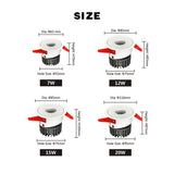 Dimmable LED Downlight 7W 12W 15W  Round Recessed Lamp AC220V 110V Bulb Bedroom Kitchen Indoor Anti Glare Spot Lighting