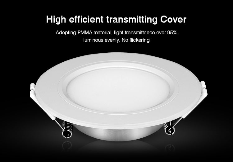 Smart LED lamp Miboxer 6W RGB + CCT LED downlight FUT068 round AC 100V-240V brightness dimmable living room bedroom downlight