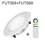 Smart LED lamp Miboxer 6W RGB + CCT LED downlight FUT068 round AC 100V-240V brightness dimmable living room bedroom downlight
