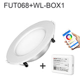 Smart LED lamp Miboxer 6W RGB + CCT LED downlight FUT068 round AC 100V-240V brightness dimmable living room bedroom downlight