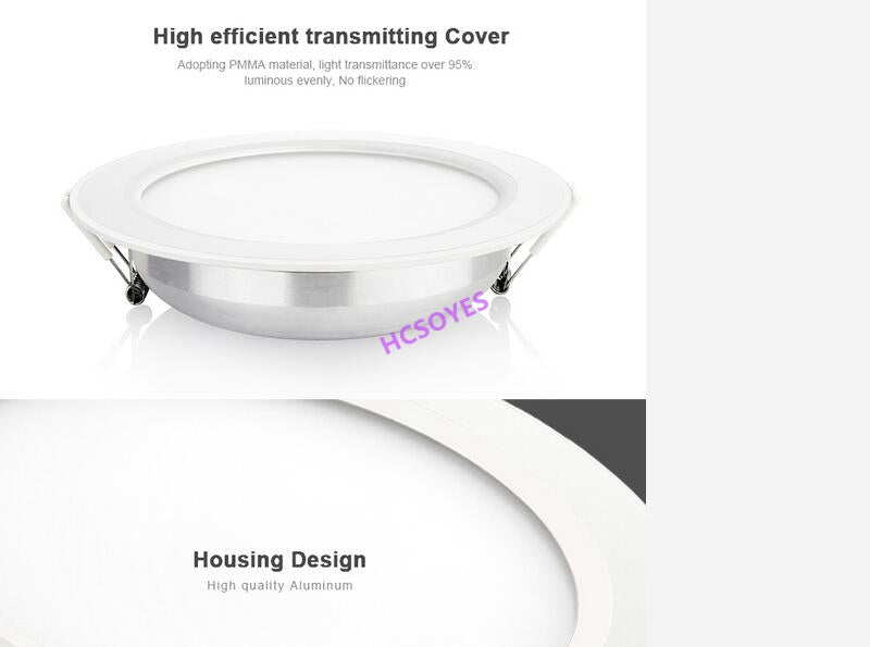 MIBOXER FUT065 18W /FUT066 12W RGB+CCT LED Downlight Brightness adjustable AC110 220V Color temperature Wireless WIFI APP