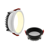 Recessed CCT 3000K-6000K Change Color Temperature LED COB Downlight 85-265V Ceiling Lamp Spot Light 12W 15W 18W 24W With Drive