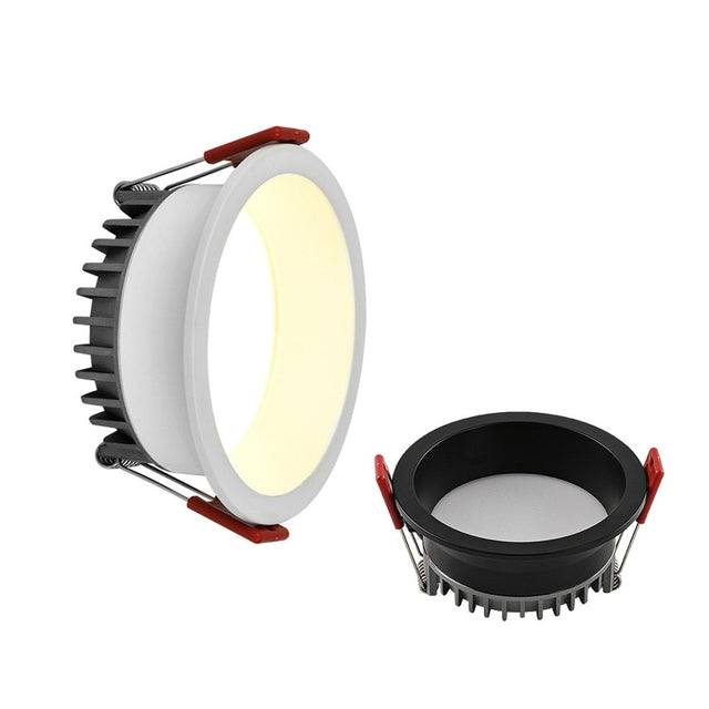 Recessed CCT 3000K-6000K Change Color Temperature LED COB Downlight 85-265V Ceiling Lamp Spot Light 12W 15W 18W 24W With Drive