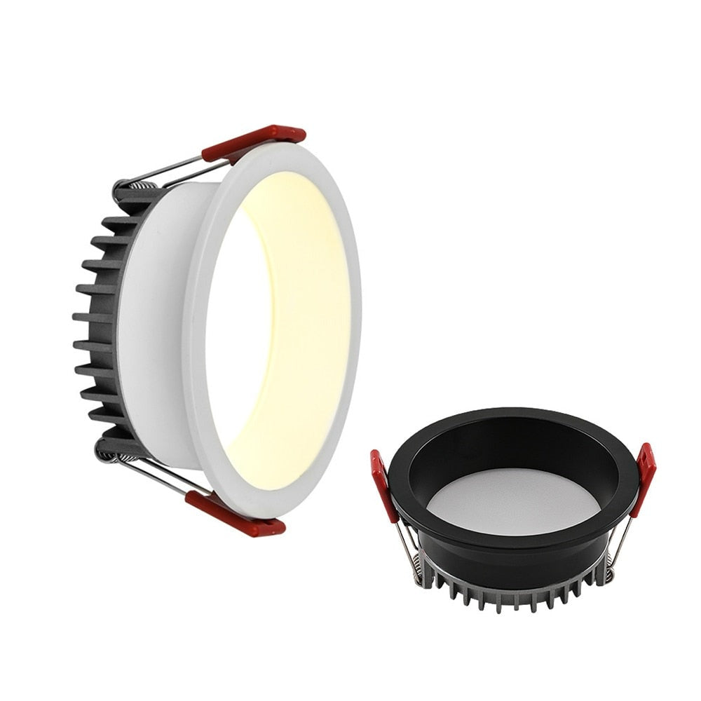 Recessed CCT 3000K-6000K Change Color Temperature LED COB Downlight 85-265V Ceiling Lamp Spot Light 12W 15W 18W 24W With Drive
