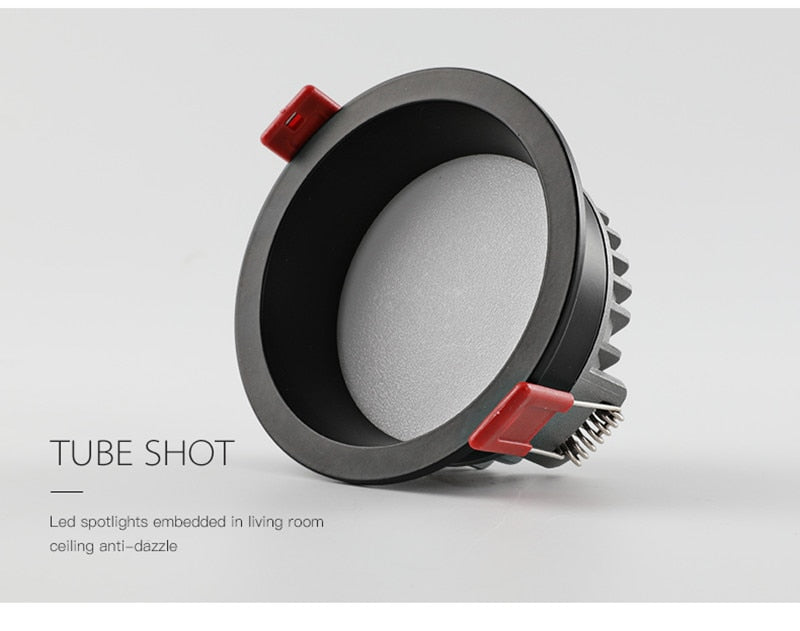 Recessed CCT 3000K-6000K Change Color Temperature LED COB Downlight 85-265V Ceiling Lamp Spot Light 12W 15W 18W 24W With Drive