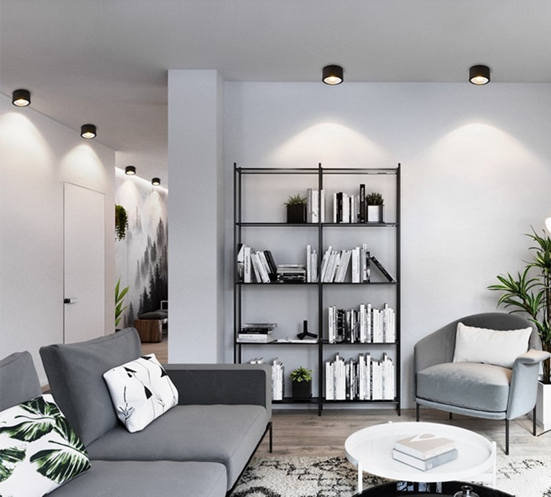 Dimmable Surface Mounted Downlight Ceiling light 7W 9W 12W 15W 18W AC85-265V COB down light LED Spot light indoor lighting