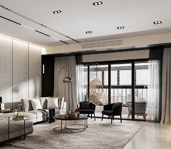 Energy saving Recessed Double LED Dimmable Downlight COB 7w 9w 12W 24W LED Spot light decoration Ceiling Lamp AC 110V 220V