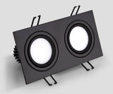 Energy saving Recessed Double LED Dimmable Downlight COB 7w 9w 12W 24W LED Spot light decoration Ceiling Lamp AC 110V 220V