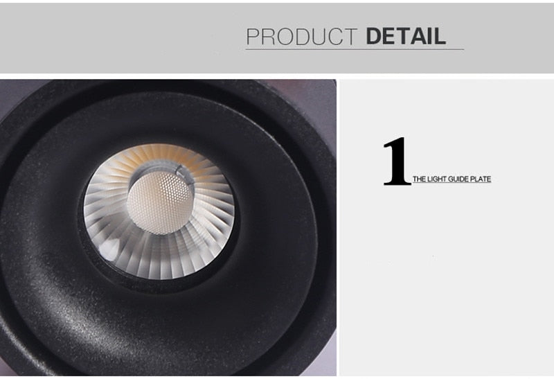 Dimmable LED COB Downlight 15W 12W Recessed Ceiling Spot Light 9W AC85-265V Lamp Warm Natural Cold White Indoor Home Lighting