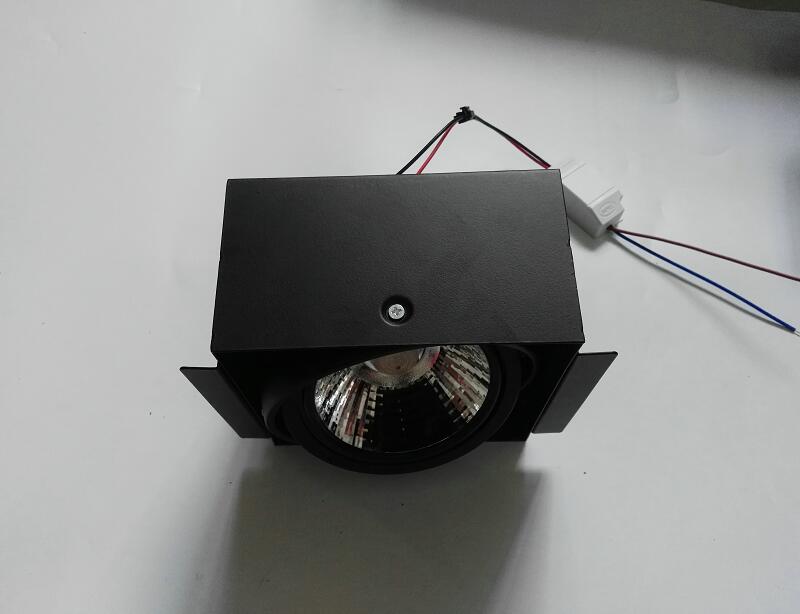 Square 2*15W 2head COB LED Downlight all with power Driver 15W COB LED Down Light