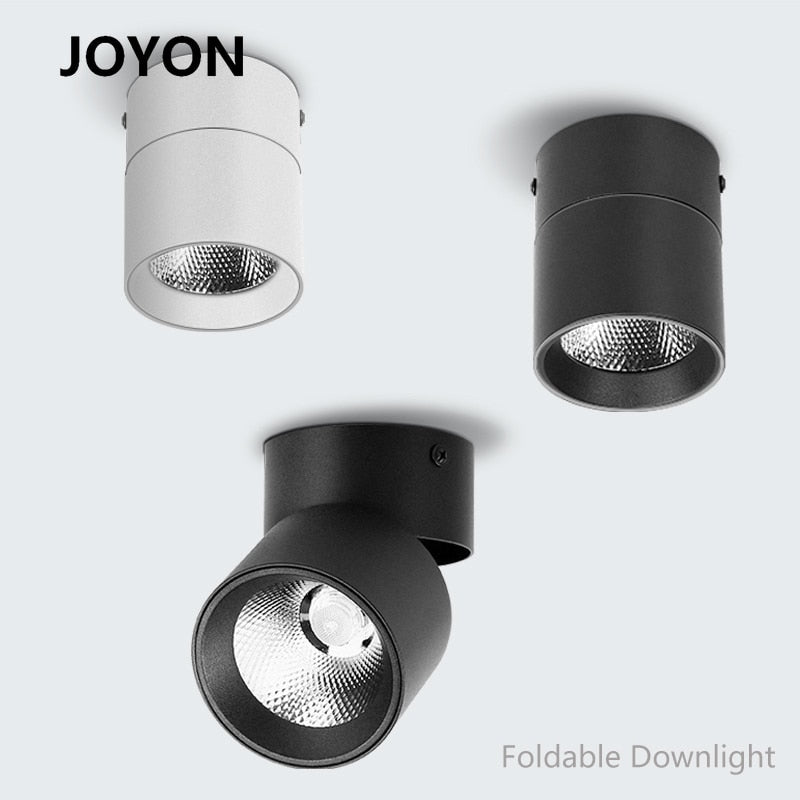 LED Surface Mounted Downlight Ceiling Spotlight Adjustable Angle Non-opening Ceiling Aisle Corridor Entrance Hallway Downlight