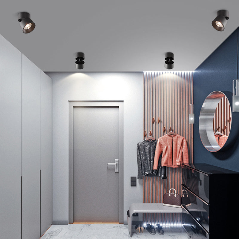 LED Surface Mounted Downlight Ceiling Spotlight Adjustable Angle Non-opening Ceiling Aisle Corridor Entrance Hallway Downlight