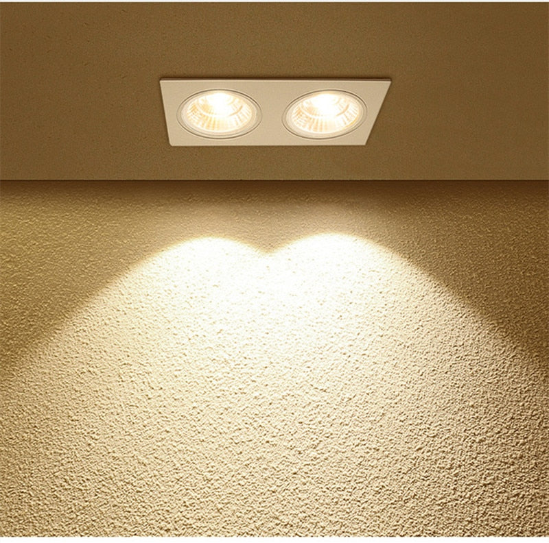 Recessed LED COB Downlight 30W Dimmable 110v 220v Ceiling Lamp 20W Spot Lights 60° For Living Room Bedroom Shop