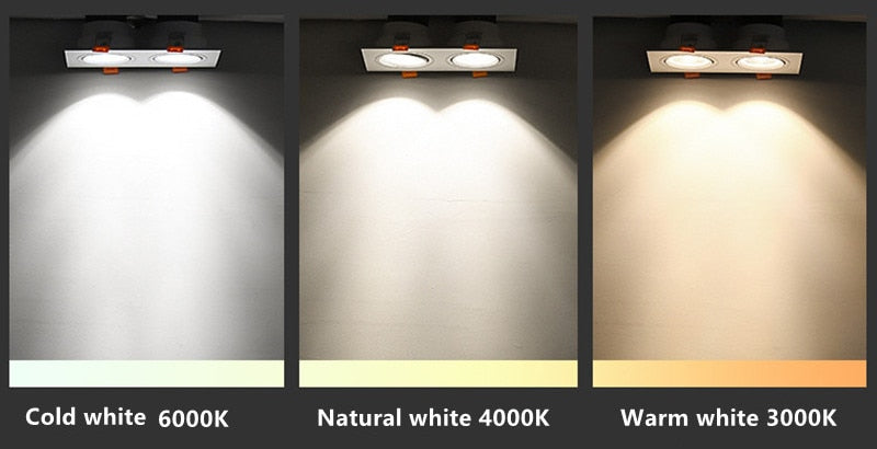 Recessed LED COB Downlight 30W Dimmable 110v 220v Ceiling Lamp 20W Spot Lights 60° For Living Room Bedroom Shop