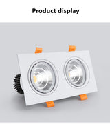 Recessed LED COB Downlight 30W Dimmable 110v 220v Ceiling Lamp 20W Spot Lights 60° For Living Room Bedroom Shop