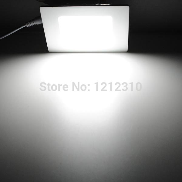 Dimmable LED Downlight 3W 4W 6W 9W 12W 15W/25W Squre Ultrathin SMD 2835 Ceiling Panel Lights white / Warm White