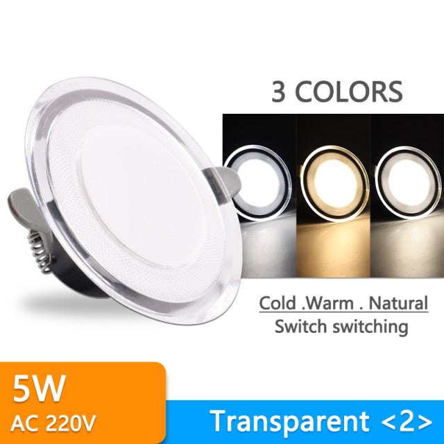 10Pcs Downlight 3w 5w spot led lights 3000k 4500K 6000K AC 220V-240V led Downlight Kitchen living room Indoor recessed lighting