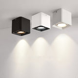 Square Dimmable Surface Mounted LED Downlights 7W COB LED Ceiling Spot Lights AC110-220V ceiling led lights Indoor Spot Lightings