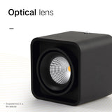 Square Dimmable Surface Mounted LED Downlights 7W COB LED Ceiling Spot Lights AC110-220V ceiling led lights Indoor Spot Lightings