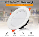 MiBoxer 6W 9W 12W 15W 18W 25W Smart RGB+CCT Wireless Remote WiFi APP Alexa Voice Control LED Downlight Dimmable Support 2.4G RF