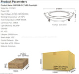 MiBoxer 6W 9W 12W 15W 18W 25W Smart RGB+CCT Wireless Remote WiFi APP Alexa Voice Control LED Downlight Dimmable Support 2.4G RF