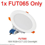 MiBoxer 6W 9W 12W 15W 18W 25W Smart RGB+CCT Wireless Remote WiFi APP Alexa Voice Control LED Downlight Dimmable Support 2.4G RF