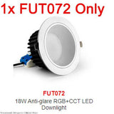 MiBoxer 6W 9W 12W 15W 18W 25W Smart RGB+CCT Wireless Remote WiFi APP Alexa Voice Control LED Downlight Dimmable Support 2.4G RF