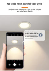 LED Embedded Downlight Ceiling Constant Current Drive Round Ultra-Thin Home Kitchen Bedroom Living Room Panel Spotlight Lighting